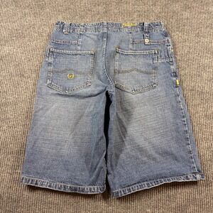 Vintage Phat Farm Shorts Men's 34 Blue Denim Jean Baggy Y2K Hip Hop Grunge